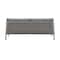 Armen Living Aileen Outdoor Patio 4-Piece Lounge Set in Aluminum and Wicker with Gray Cushions 840254333239 - alternate 9